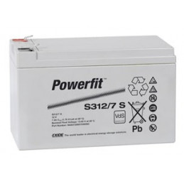 EXIDE Sonnenschein 12V - 7,0Ah - Powerfit - S312/7 - Bac VO