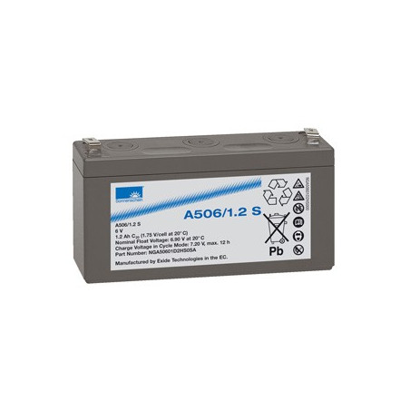 EXIDE Sonnenschein 6V - 1,2Ah - Dryfit A500 - Bac VO - A506/1.2S