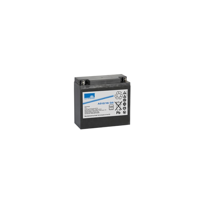 Batterie Exide SONNENSCHEIN A512/16 G5 PLOMB GEL 12V 16AH Batterie Exide SONNENSCHEIN A512/16 G5 PLOMB GEL 12V 16AH