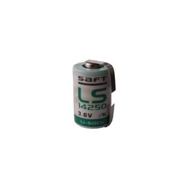 Pile SAFT LS14250  - 1/2AA - Languettes - Lithium - 3,6V - 1,2Ah