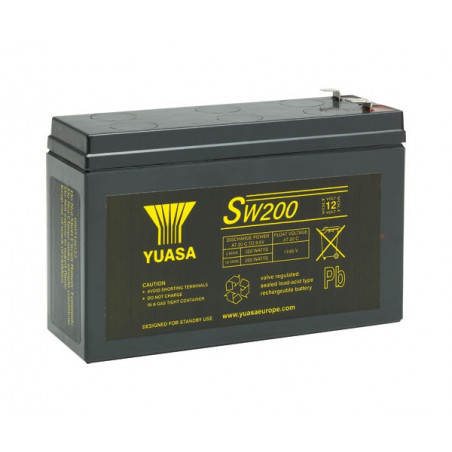Batterie plomb YUASA SW200 - 12V 5.9Ah - SW200CYUA - Spécial Onduleur