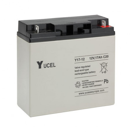 Batterie marque YUASA gamme YUCEL de 12V et 17.0Ah - Y17-12 - AGM