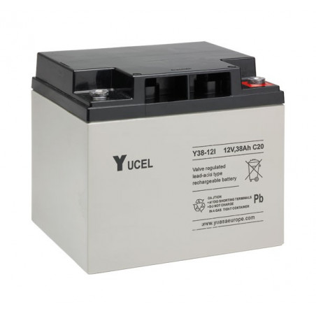 Batterie plomb - YUASA / YUCEL / YUVOLT - 12V - 38.0Ah - Y38-12 - AGM