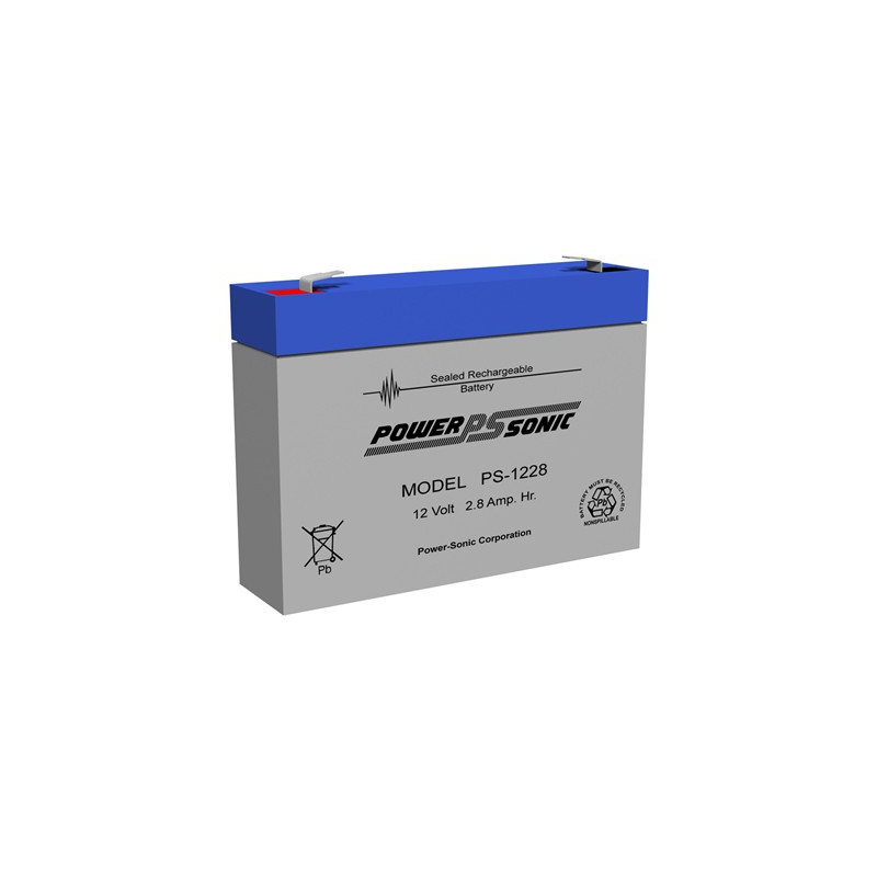 CHRONO 12V - 2.8Ah - AGM - Compatible Powersonic PS1228 / LOECH CHRONO 12V - 2.8Ah - AGM - Compatible Powersonic PS1228 / LOECH