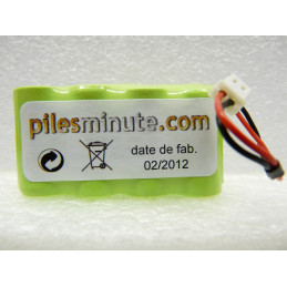 Batterie Alarme RESIDENCIA 3 / Surtec R3 - 4.8V - 600mAh + Connecteur