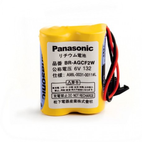 PACK Pile PANASONIC BRA - Lithium - 6V - 1800mAh + connecteur noir A98L-0031-0011