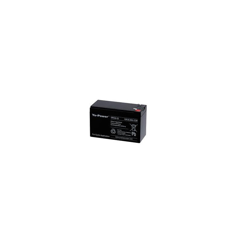 Batterie YUASA 12V - 8Ah - YPC8-12 - REC10-12 Batterie YUASA 12V - 8Ah - YPC8-12 - REC10-12