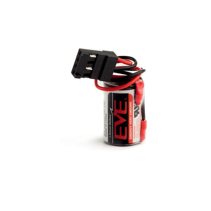 Pile ER14250 - 1/2AA - Lithium - 3.6V - 1200mAh + connecteur - TELEMECANIQUE Pile ER14250 - 1/2AA - Lithium - 3.6V - 1200mAh + connecteur - TELEMECANIQUE