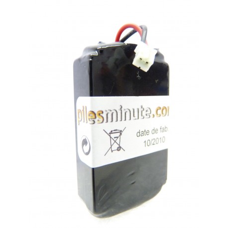 Pack batterie NiMh 4.8V - 850mAh - Kinetic SD 1800 - SD 1000 - SR 200 Ice - MH750PF64HC + connecteur