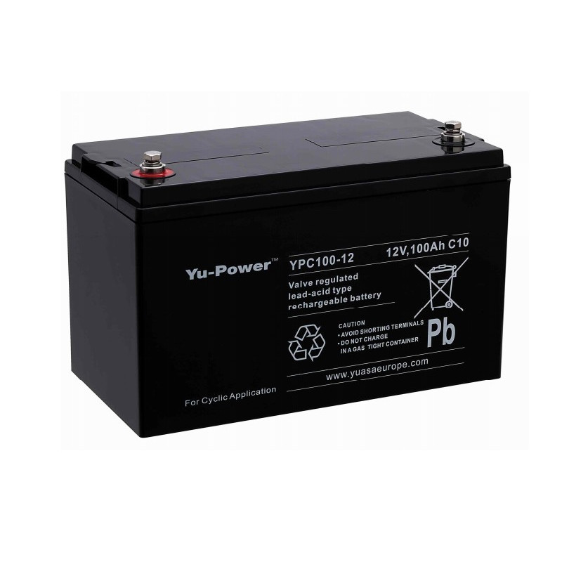 YUASA 12V - 100Ah - YPC100-12 Cyclage YUASA 12V - 100Ah - YPC100-12 Cyclage