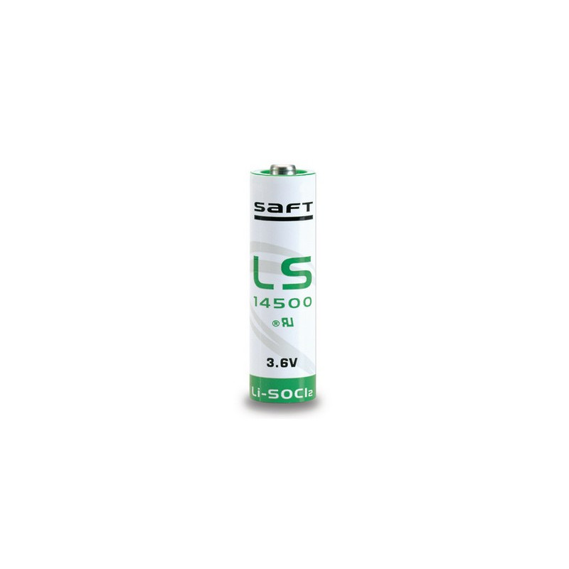 SAFT LS14500 - Pile Lithium - AA 3,6V - 2,6Ah SAFT LS14500 - Pile Lithium - AA 3,6V - 2,6Ah