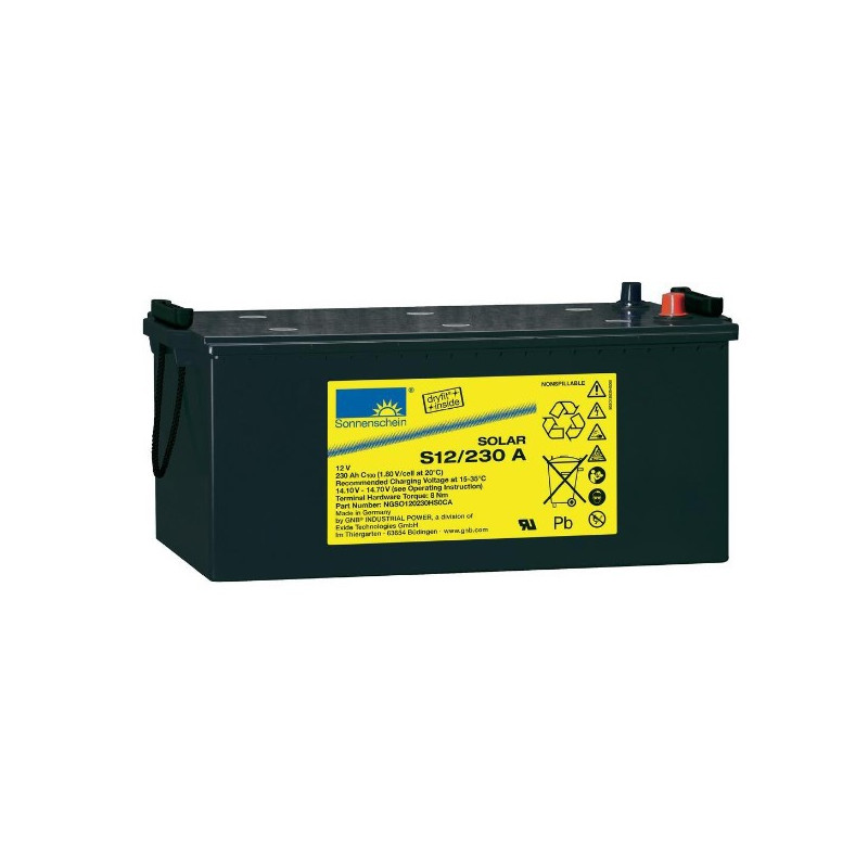 EXIDE SOLAR - S12/230A - 12V - 230Ah EXIDE SOLAR - S12/230A - 12V - 230Ah