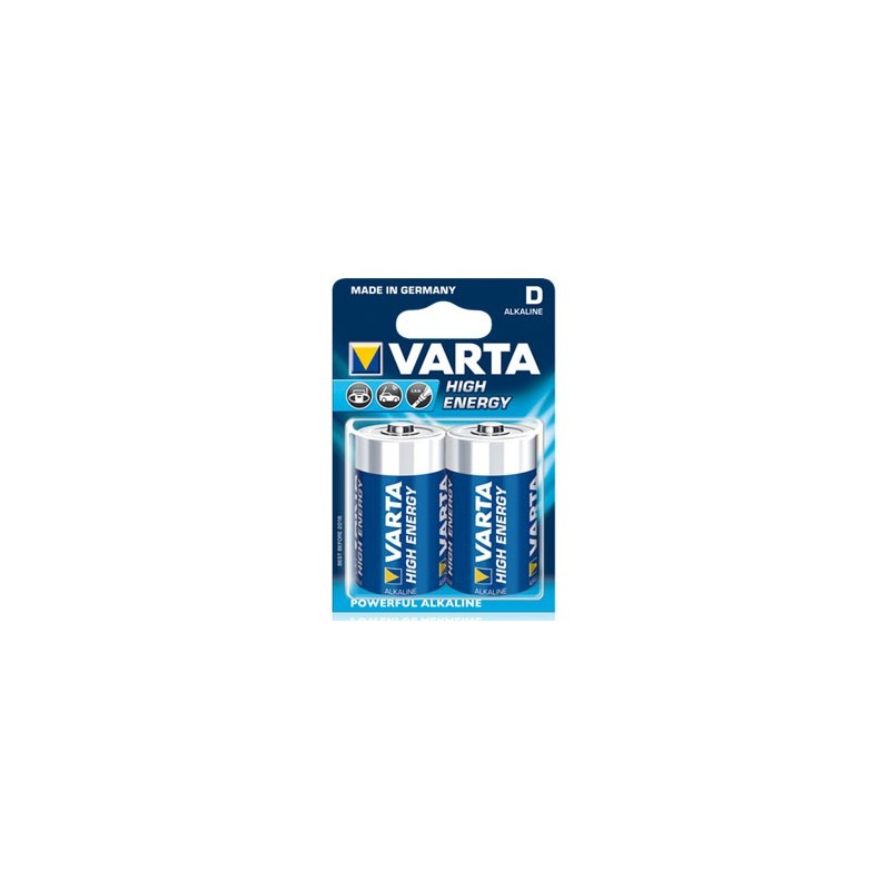 Piles Varta Lr20 D High Energy Long Life Um1 Pack De 2 Alcaline