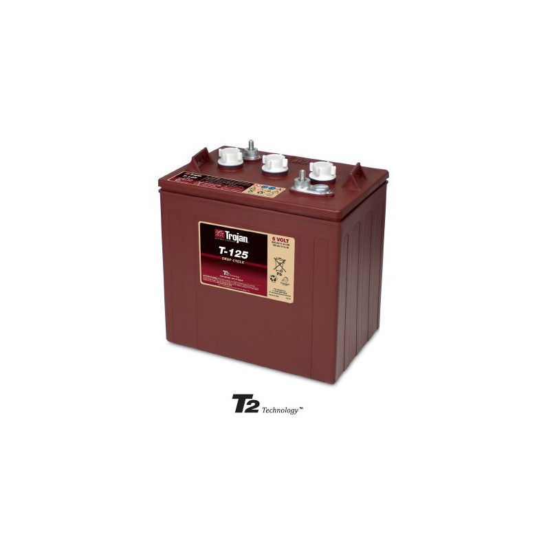 TROJAN 6V - 240Ah - T125 ex CR235 - DEEP CYCLE ACIDE TROJAN 6V - 240Ah - T125 ex CR235 - DEEP CYCLE ACIDE