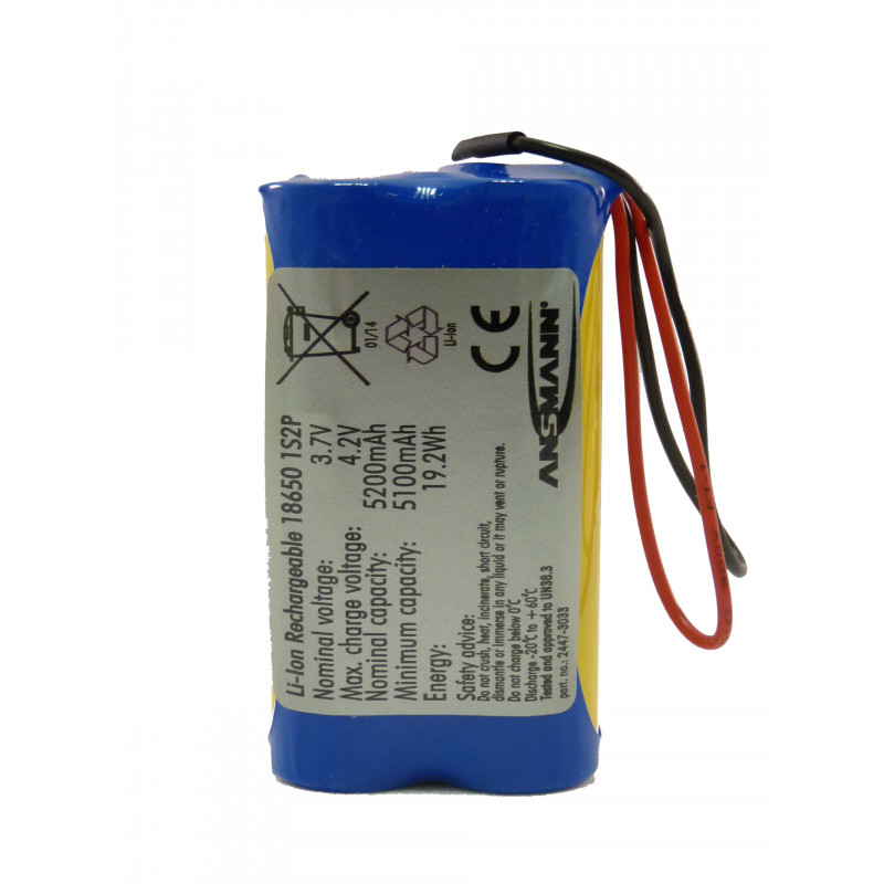 ANSMANN 1S2P - 3.7V - 5200mAh ANSMANN 1S2P - 3.7V - 5200mAh