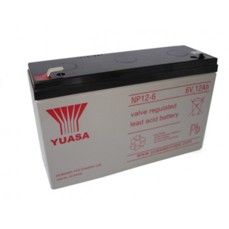 Batterie NP12-6 YUASA - AGM - 6V - 12.0Ah