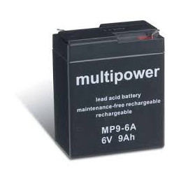 MULTIPOWER 6V - 9.0Ah  - AGM - Compatible Powersonic PS682