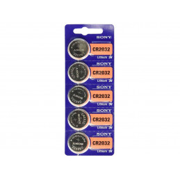 SONY Pile Bouton Lithium - CR2032 Standard - BATLI09 - Carte de 5