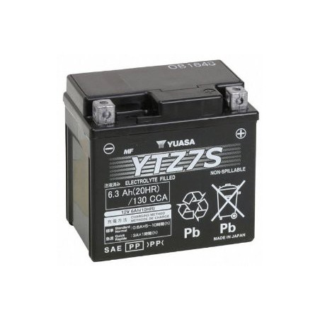 YUASA Batterie Moto- 12V / 6Ah - YTZ7S / GTZ7S