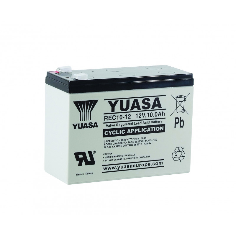 YUASA 12V - 10Ah - REC10-12 Cyclage YUASA 12V - 10Ah - REC10-12 Cyclage
