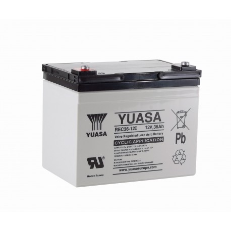 Batterie REC36-12 YUASA - Plomb Cyclage - 12V - 36Ah