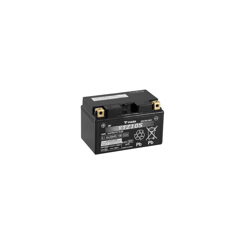 YUASA batterie moto 12V - 8.6Ah - YTZ10S YUASA batterie moto 12V - 8.6Ah - YTZ10S