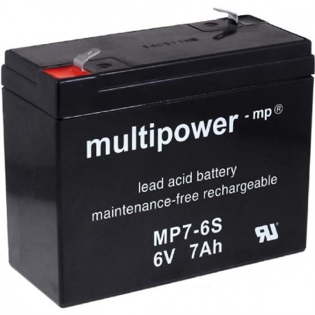 Multipower MP7-6S - 6V-7Ah Plomb AGM