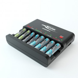 ANSMANN Chargeur de 1 à 8 accus AAA/AA NiMh - Livré sans accu