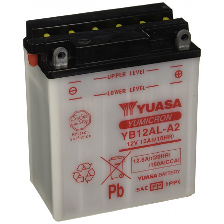 YUASA Batterie Moto 12V – 2Ah - YB12AL-A