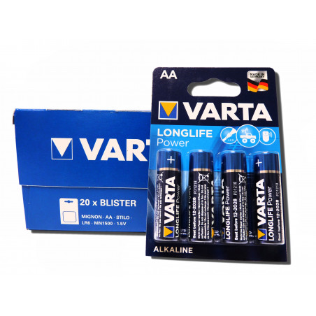 Lot de 20 blisters de 4 piles LR6