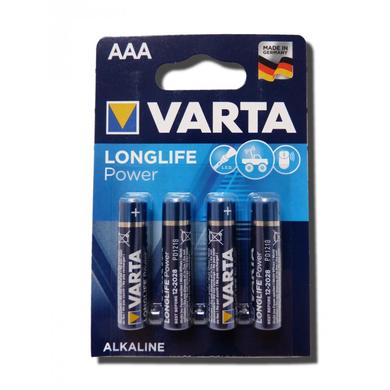 Blister 4 Piles LR03 - AAA - VARTA - High Energy/Long Life - UM4
