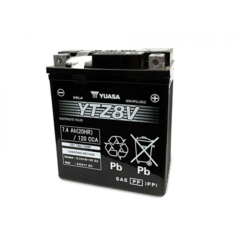 YUASA batterie moto 12V - 11h - YTZ8V YUASA batterie moto 12V - 11h - YTZ8V