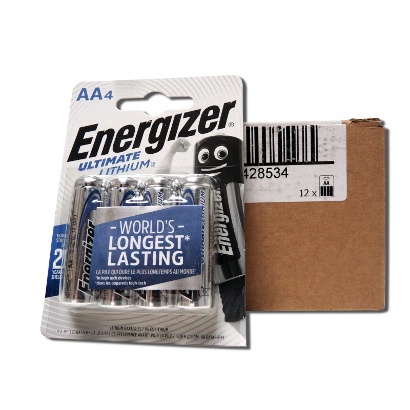 Piles lithium Energizer L91 Ultimate R6 AA x 4