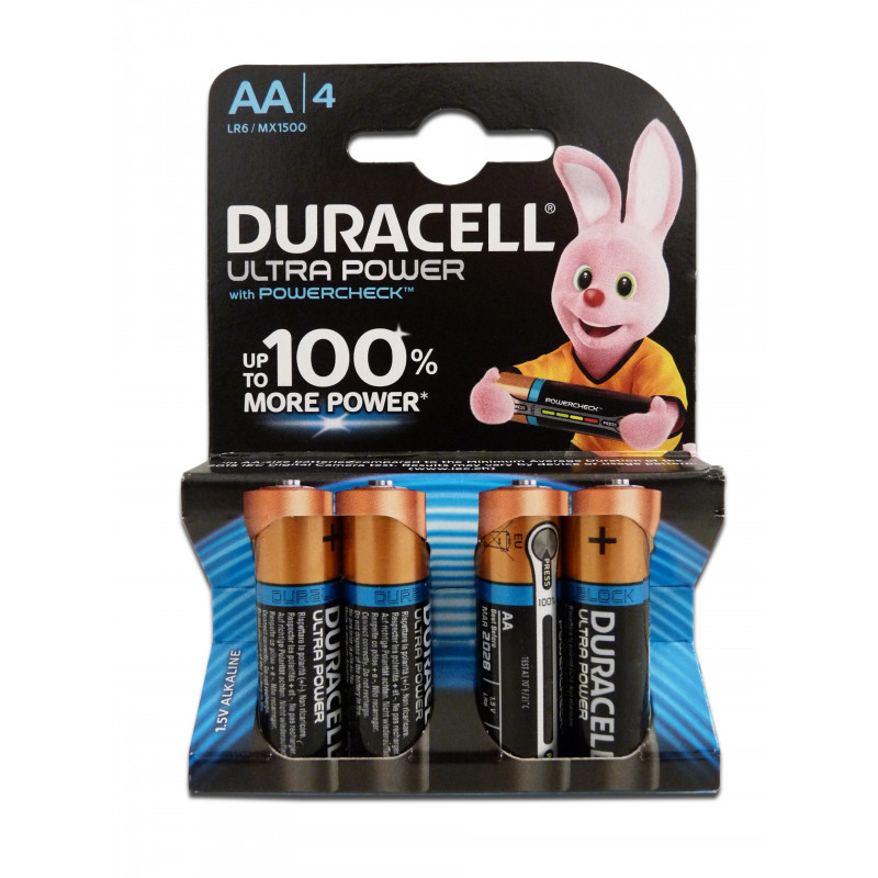 Blister 4 Piles LR6 - DURACELL - Ultra M3 - Alcaline - 1.5V Blister 4 Piles LR6 - DURACELL - Ultra M3 - Alcaline - 1.5V