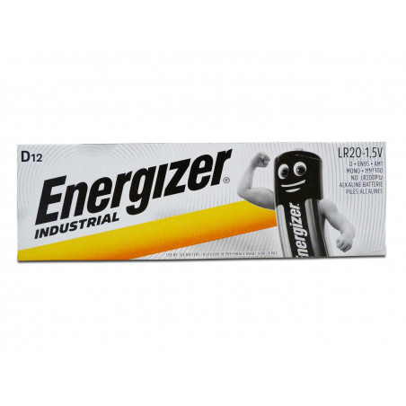 ENERGIZER LR20 - D Industrial - UM1 - Boite de 12