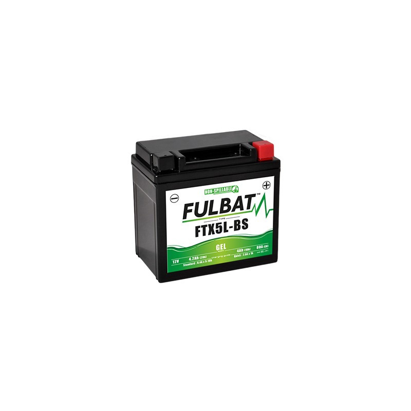 Batterie moto FTX5L-BS FULBAT GEL - 12V - 4.2Ah Batterie moto FTX5L-BS FULBAT GEL - 12V - 4.2Ah
