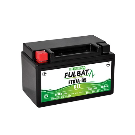 Batterie moto FULBAT FTX7A-BS - GEL - 12V - 6.3Ah