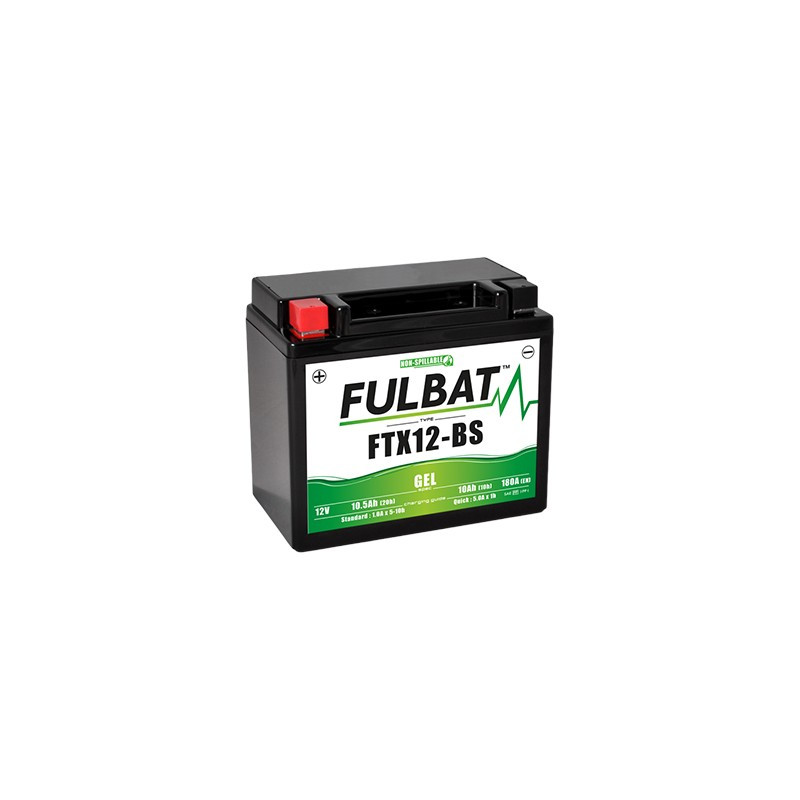Batterie moto FTX12-BS FULBAT GEL - 12V - 10.5Ah Batterie moto FTX12-BS FULBAT GEL - 12V - 10.5Ah