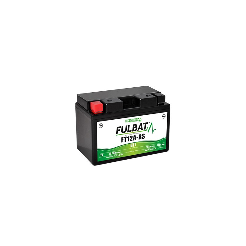 Batterie moto FT12A-BS FULBAT GEL - 12V - 10.5Ah Batterie moto FT12A-BS FULBAT GEL - 12V - 10.5Ah