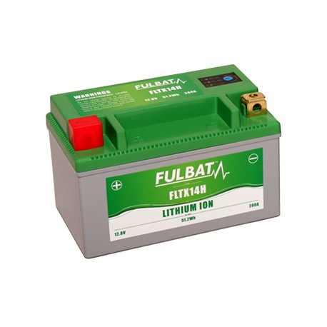 Batterie moto FULBAT FLTX14H - LITHIUM-ION - 12V - 4Ah (Capacité 12.6Ah)