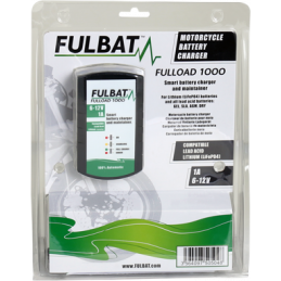 Chargeur batterie moto FULLOAD 1000 - FULBAT - 6/12V - Compatible Lithium