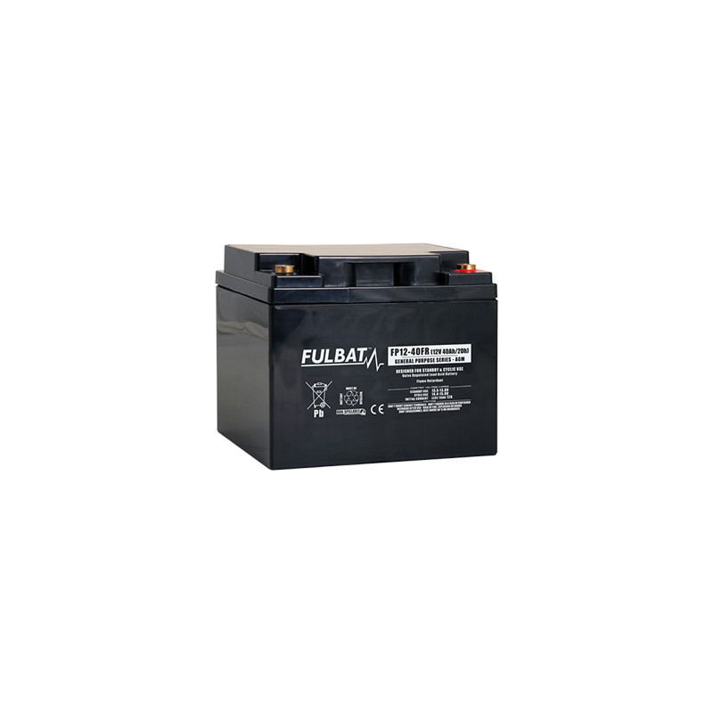 Batterie Plomb Standard FP12-40 FR - 12V - 38Ah - UL94.FR – FULBAT Batterie Plomb Standard FP12-40 FR - 12V - 38Ah - UL94.FR – FULBAT