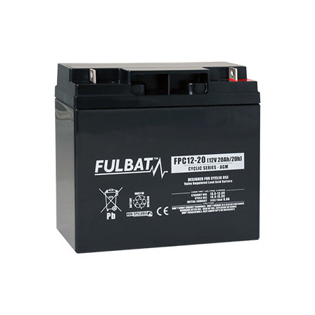 Batterie Plomb Cyclage FPC12-20 - 12V - 18Ah - UL94.FR – FULBAT