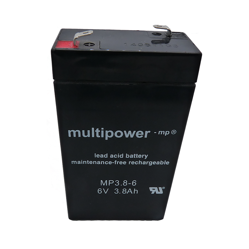 Batterie plomb MP3.8-6 - 6V - 3.8Ah - Multipower - AGM Batterie plomb MP3.8-6 - 6V - 3.8Ah - Multipower - AGM