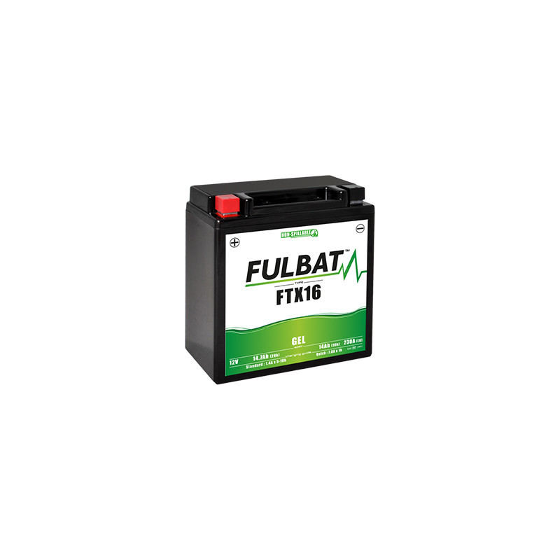 Batterie moto FTX16-BS FULBAT GEL - 12V - 14.7Ah Batterie moto FTX16-BS FULBAT GEL - 12V - 14.7Ah