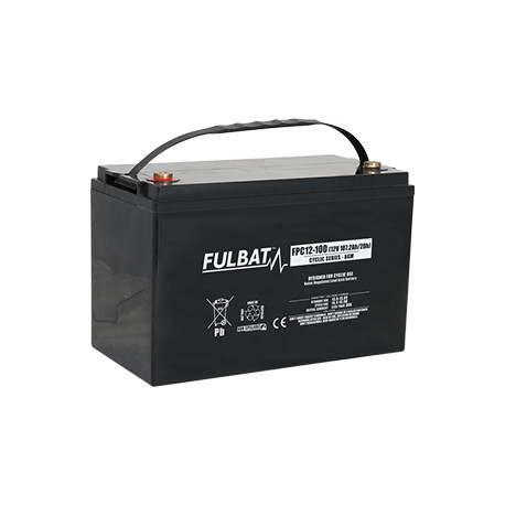Batterie Plomb Cyclage FPC12-100 - 12V - 100Ah - UL94.FR – FULBAT
