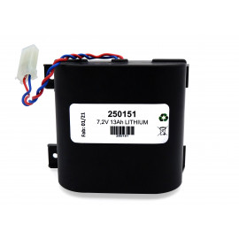 Pile Batterie Alarme Compatible SILENTRON - D - LSH20 - Lithium - 7.2V - 13Ah + Connecteur
