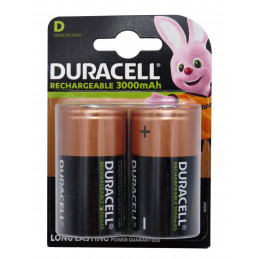 Piles HR20 - D - DURACELL - NiMh - Blister x 2 - - 1.2V - 2200mAh