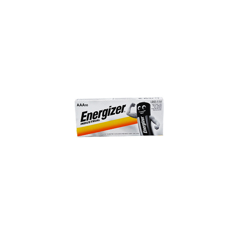 Boîte 10 piles LR03 ENERGIZER Industrial - AAA - UM4 Boîte 10 piles LR03 ENERGIZER Industrial - AAA - UM4