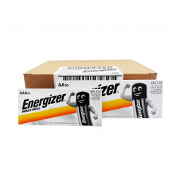 Lot de 120 piles Energizer - 60 piles LR3 + 60 piles LR06 - Industrial